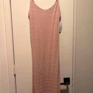 Elegant Pink Lace Dress